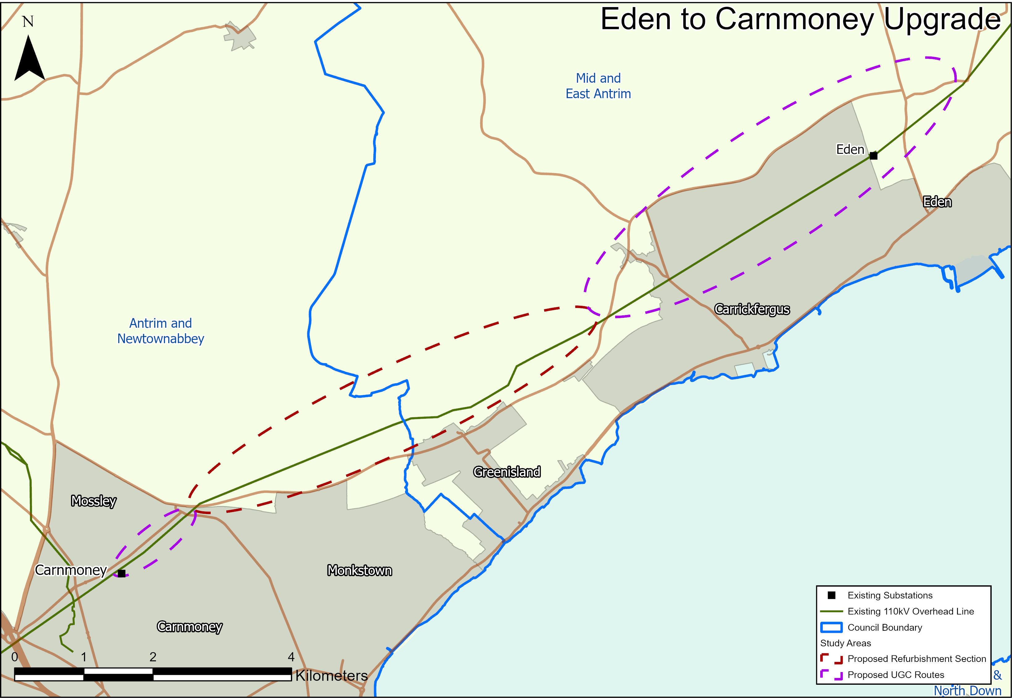 Map showing location of the project